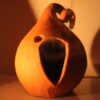 Terracotta Halloween Pumpkin Lantern Decoration