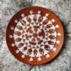 Terracotta Plates Wholesale Painting Design Hand Printed Decorative Wall Plates