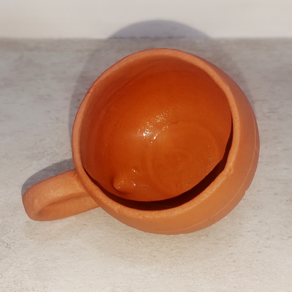 clay terracotta tea cups