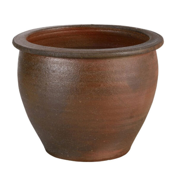 dark brown terracotta pots