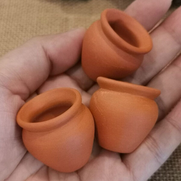 miniature terracotta pots