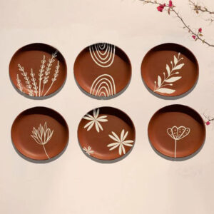 terracotta decorative plates