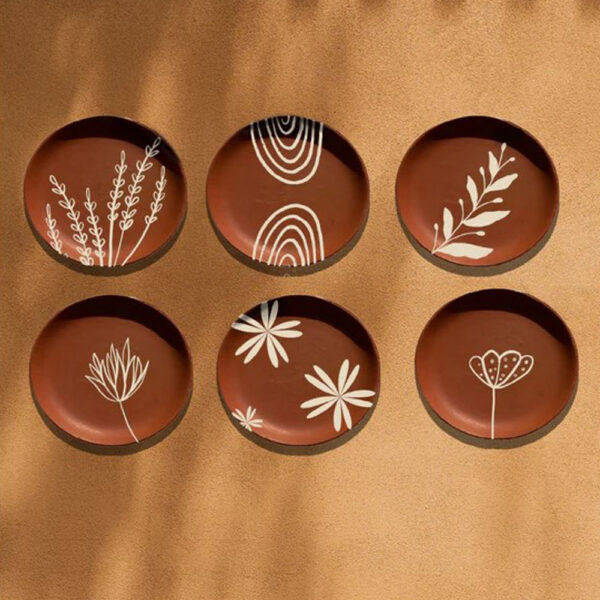 terracotta decorative plates